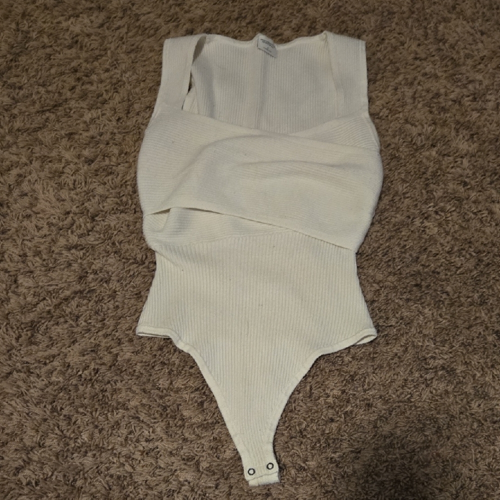 Abercrombie & Fitch Cream Bodysuit